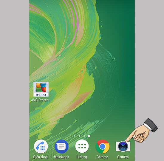 Vào cài đặt máy ảnh